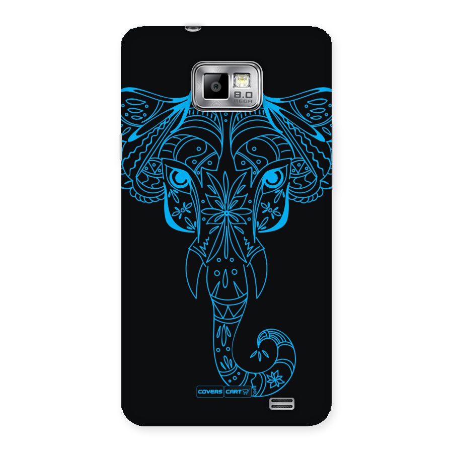 Blue Elephant Ethnic Back Case for Galaxy S2