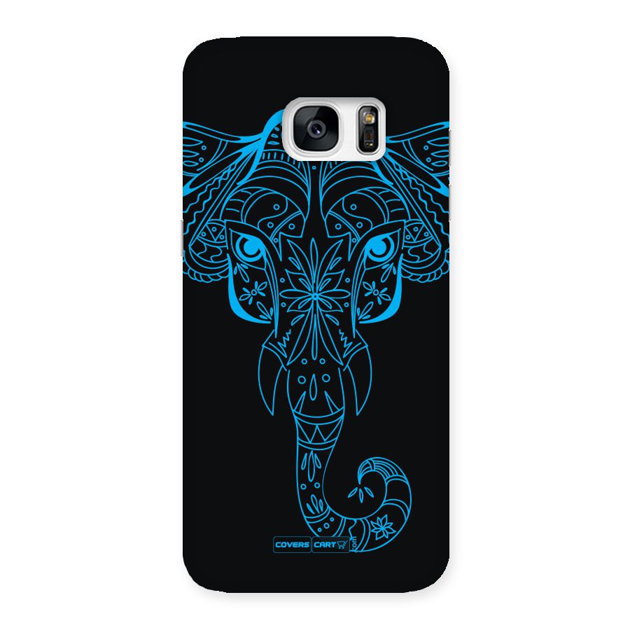 Blue Elephant Ethnic Back Case for Galaxy S7 Edge