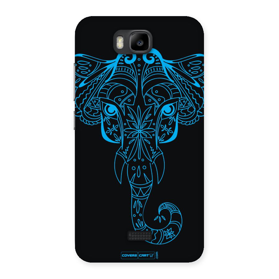 Blue Elephant Ethnic Back Case for Honor Bee