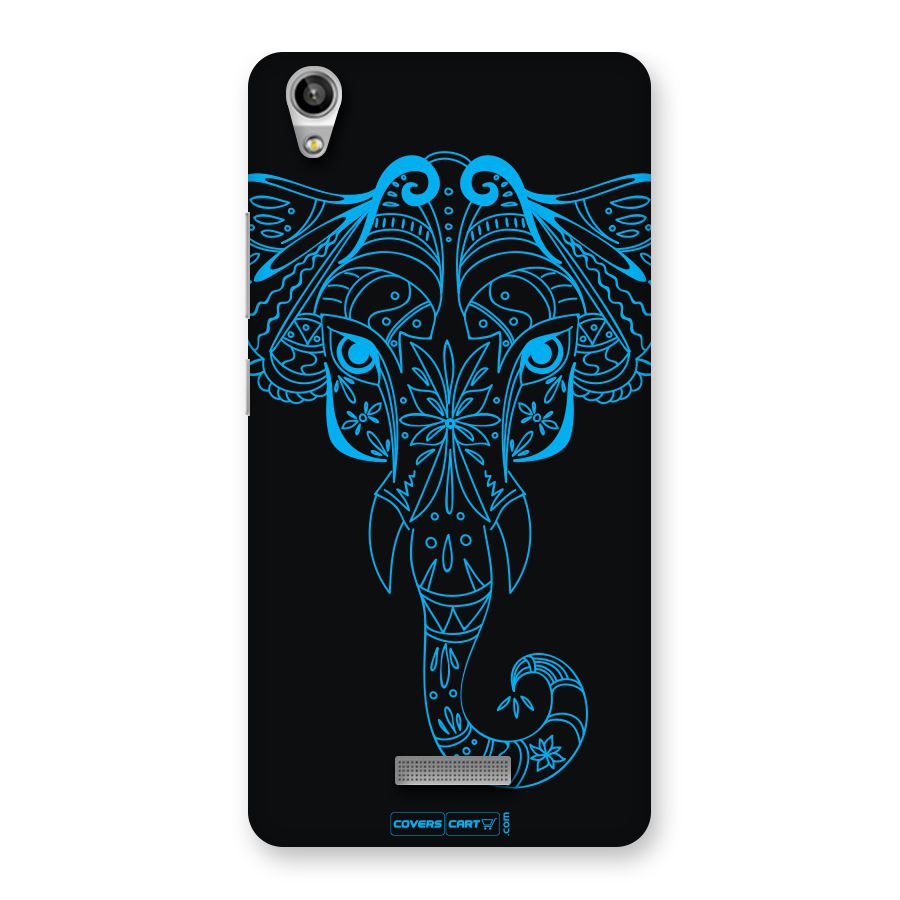 Blue Elephant Ethnic Back Case for Lava-Pixel-V1