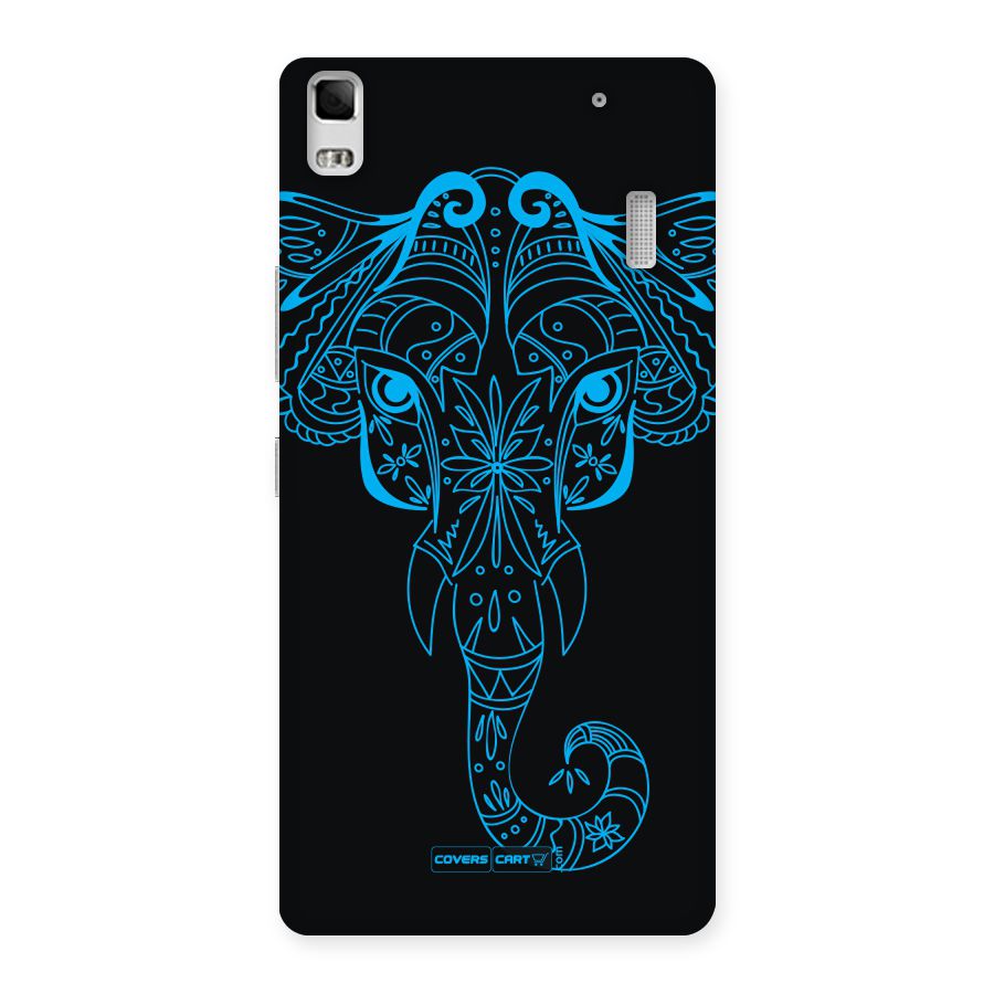 Blue Elephant Ethnic Back Case for Lenovo A7000