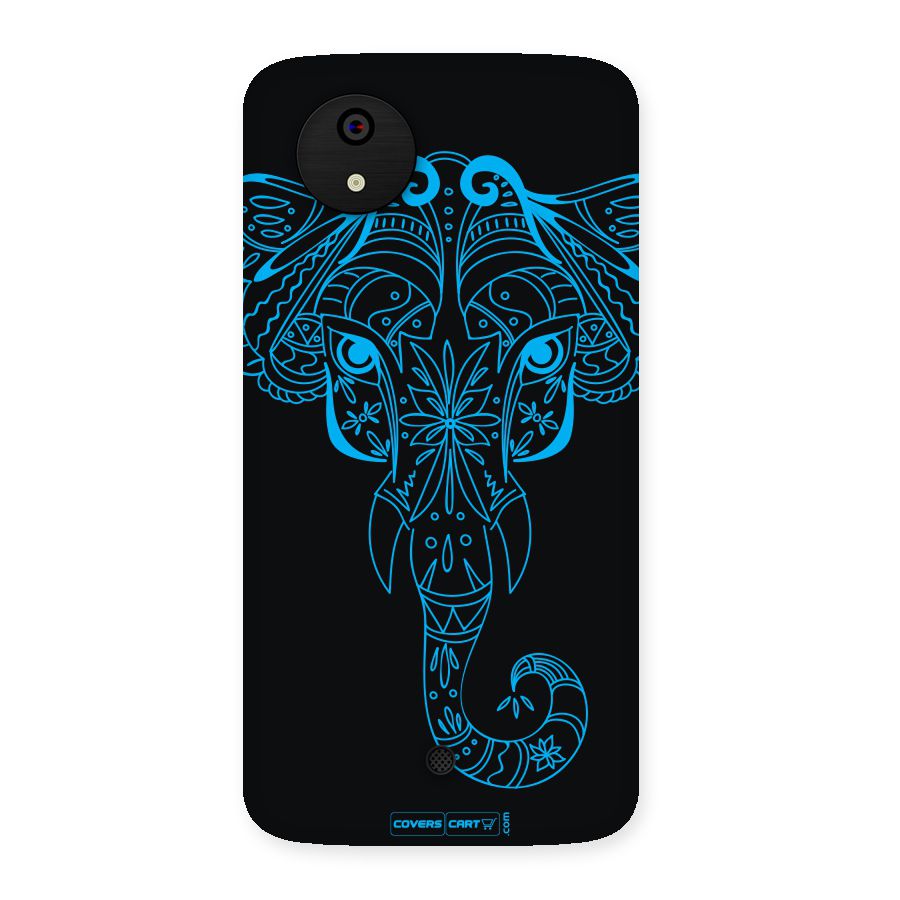 Blue Elephant Ethnic Back Case for Micromax Canvas A1