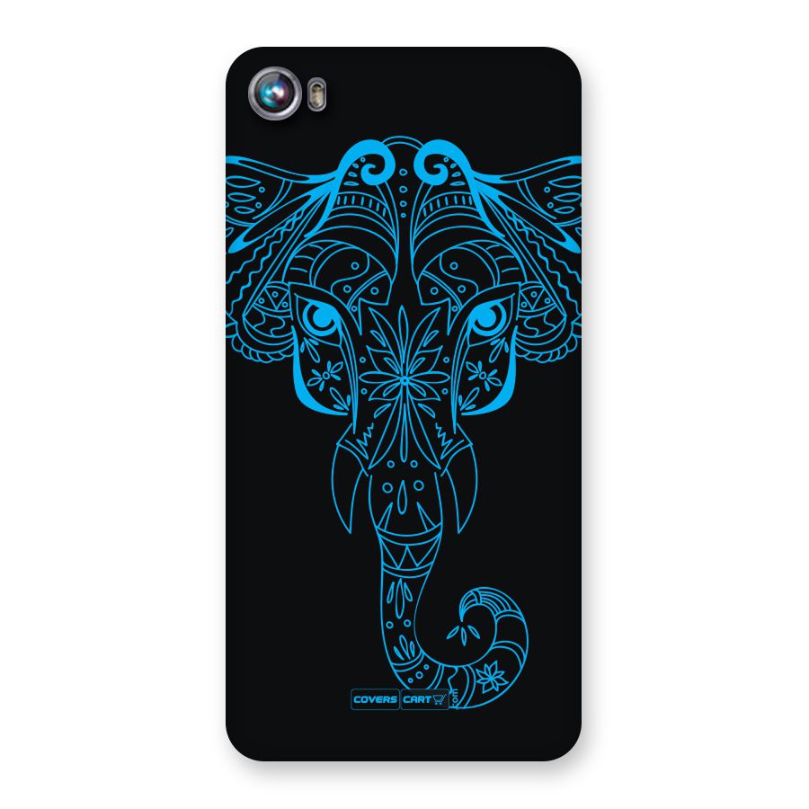 Blue Elephant Ethnic Back Case for Micromax Canvas Fire 4 A107