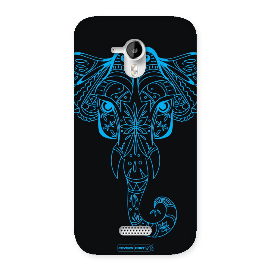 Blue Elephant Ethnic Back Case for Micromax Canvas HD A116