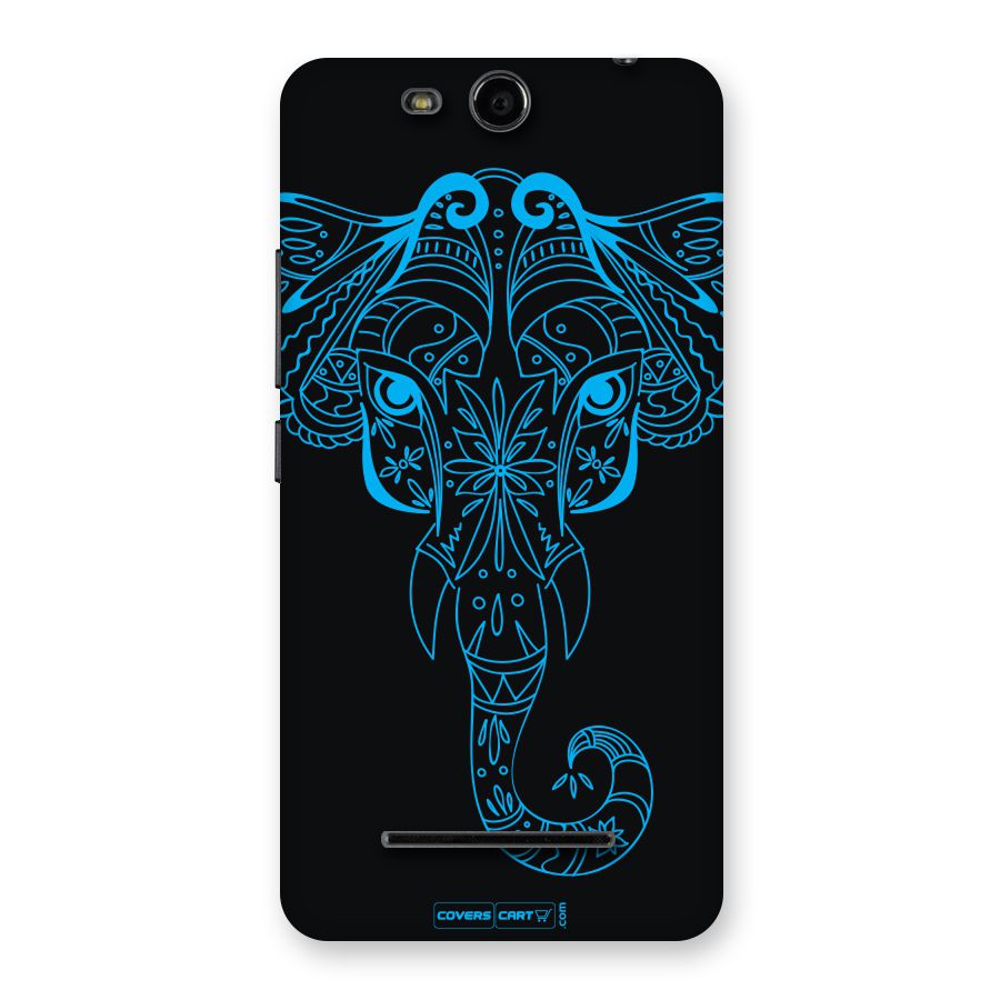 Blue Elephant Ethnic Back Case for Micromax Canvas Juice 3 Q392