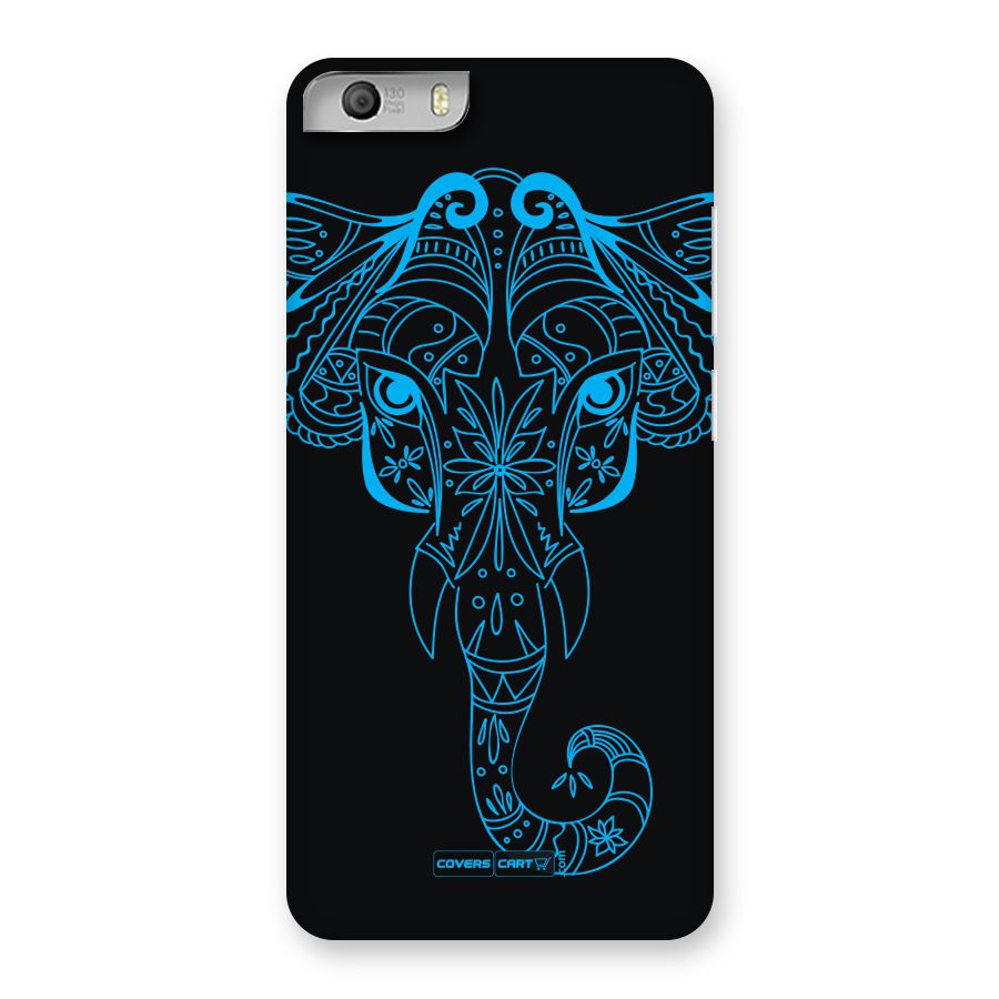 Blue Elephant Ethnic Back Case for Micromax Canvas Knight 2