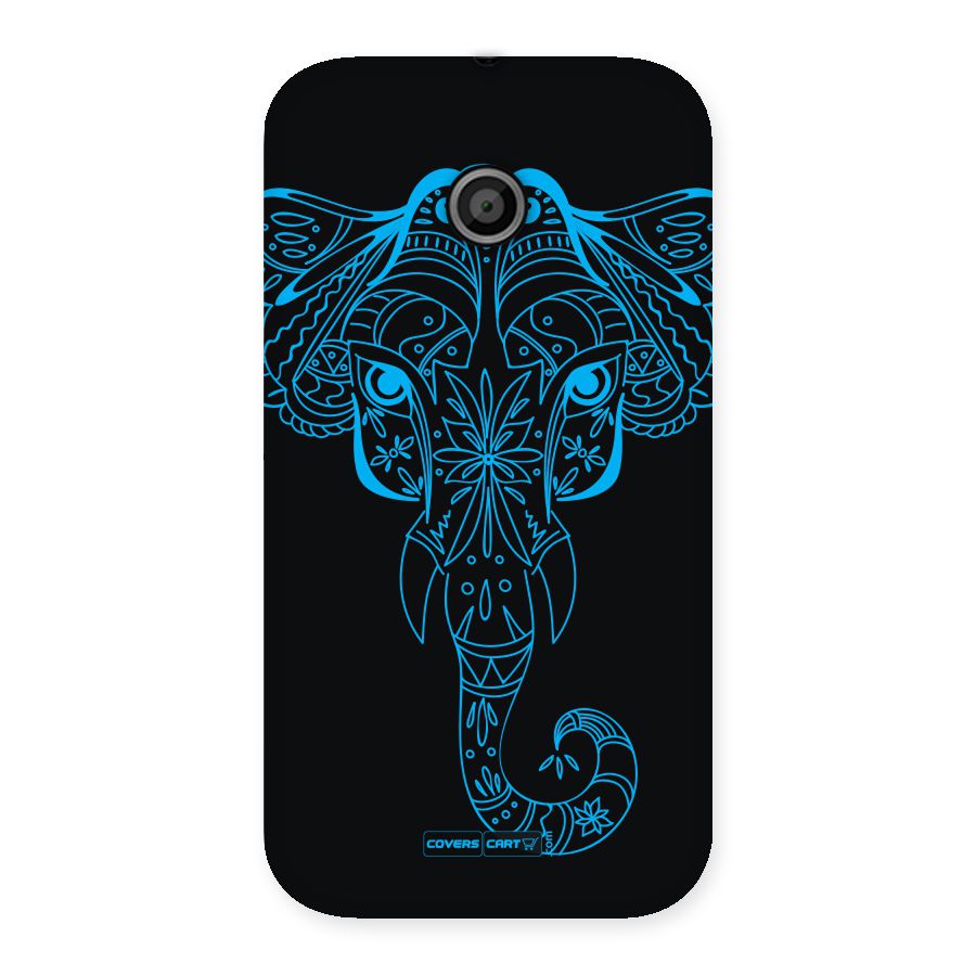 Blue Elephant Ethnic Back Case for Moto E