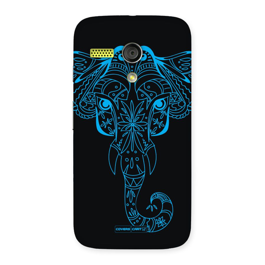 Blue Elephant Ethnic Back Case for Moto G