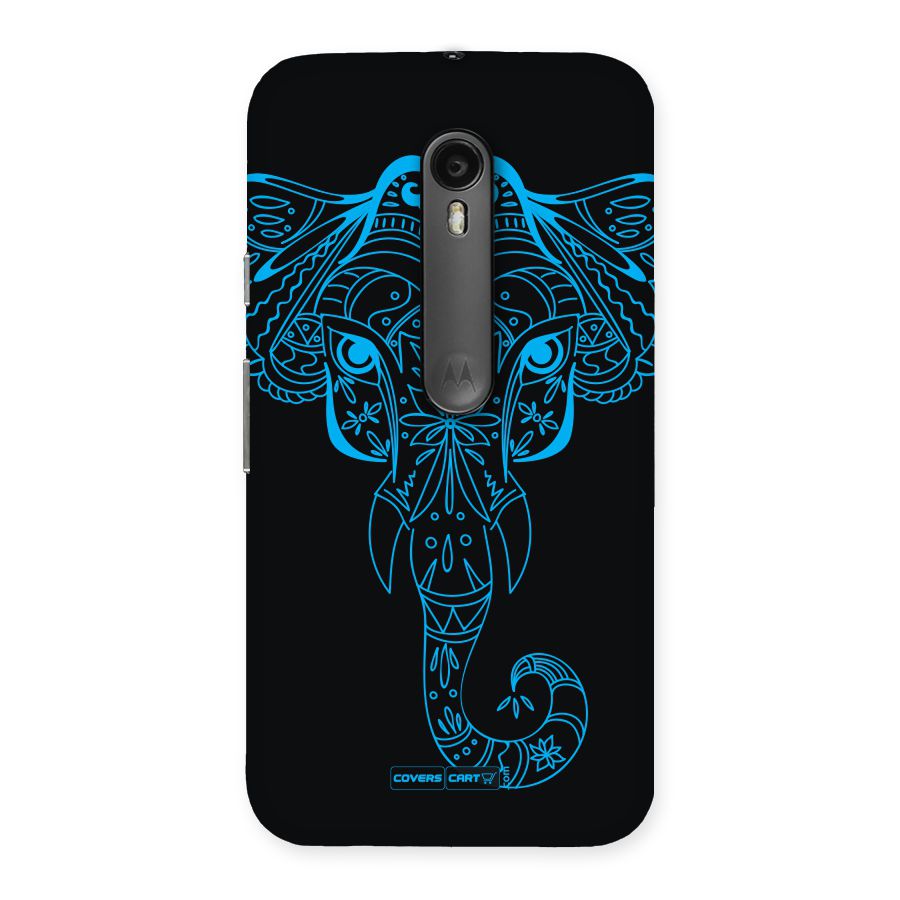 Blue Elephant Ethnic Back Case for Moto G3