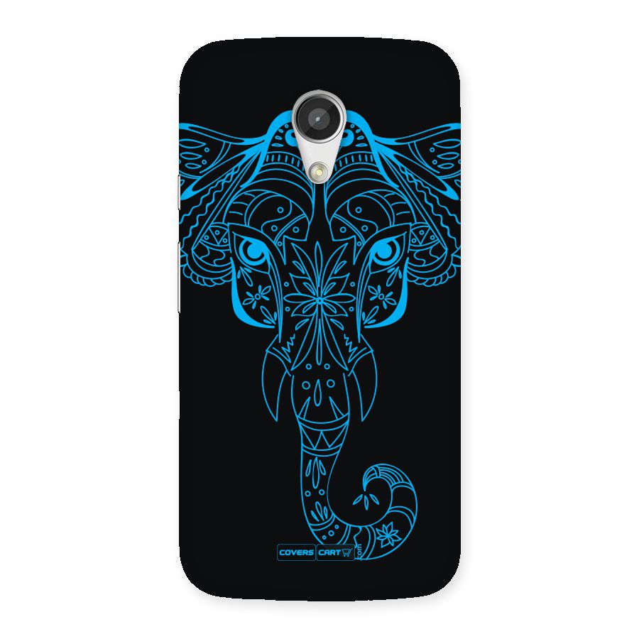 Blue Elephant Ethnic Back Case for Moto G 2nd Gen