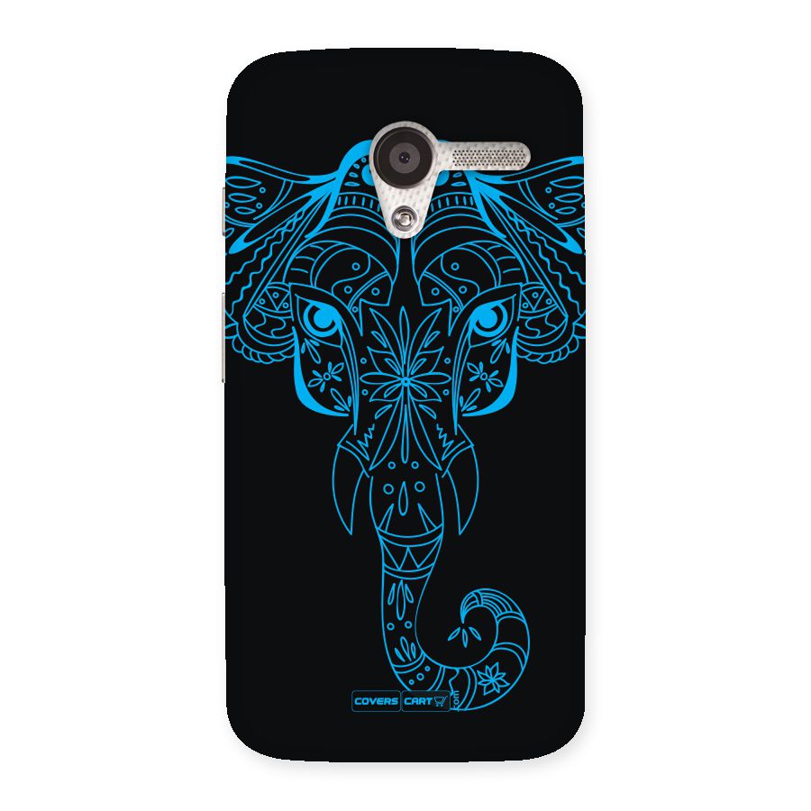 Blue Elephant Ethnic Back Case for Moto X