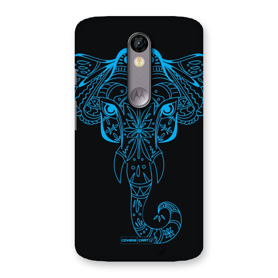 Blue Elephant Ethnic Back Case for Moto X Force