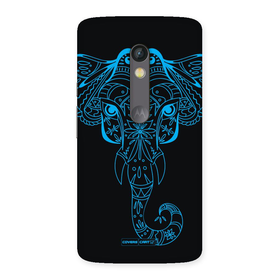 Blue Elephant Ethnic Back Case for Moto X Play