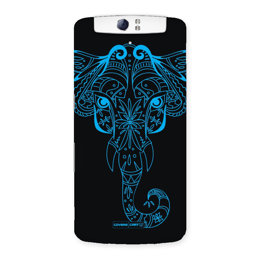 Blue Elephant Ethnic Back Case for Oppo N1