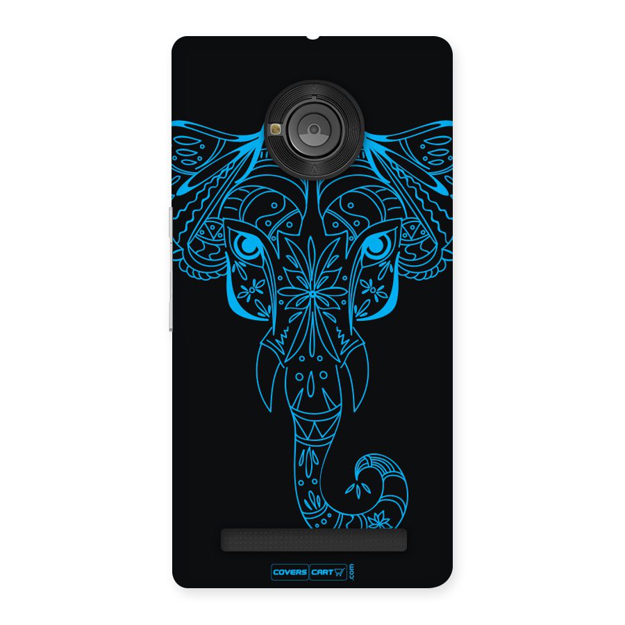 Blue Elephant Ethnic Back Case for Yu Yuphoria