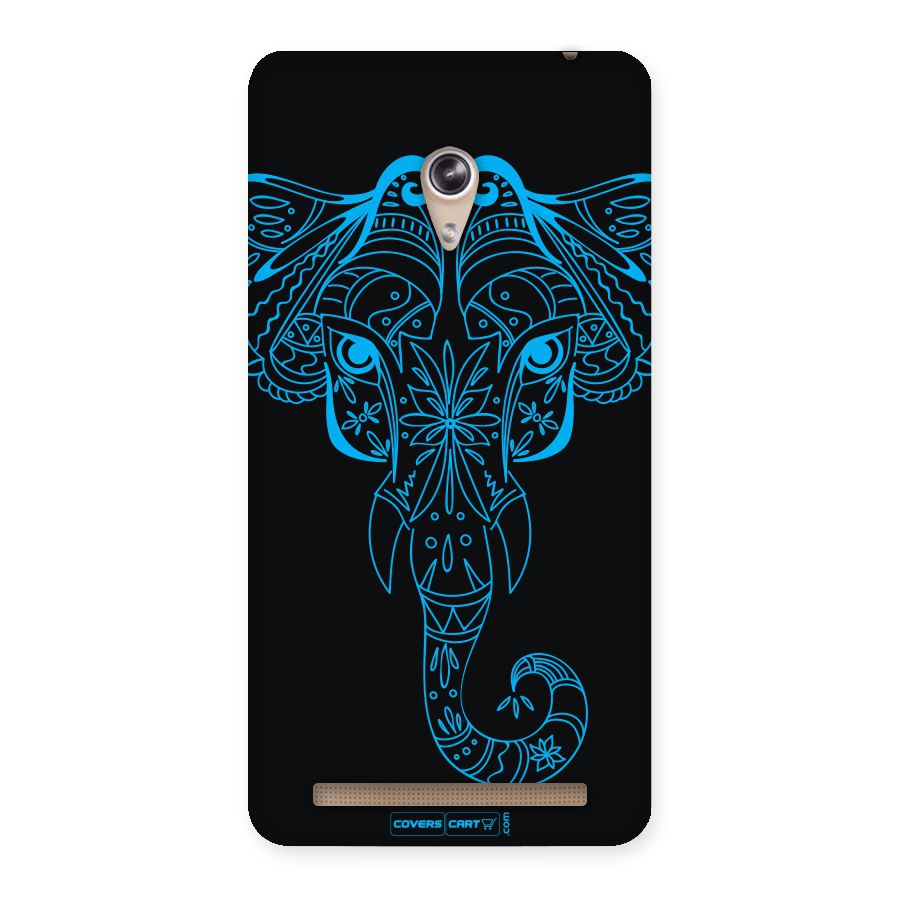 Blue Elephant Ethnic Back Case for Zenfone 6