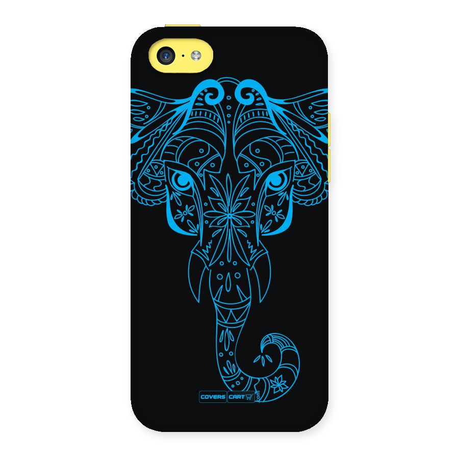 Blue Elephant Ethnic Back Case for iPhone 5C