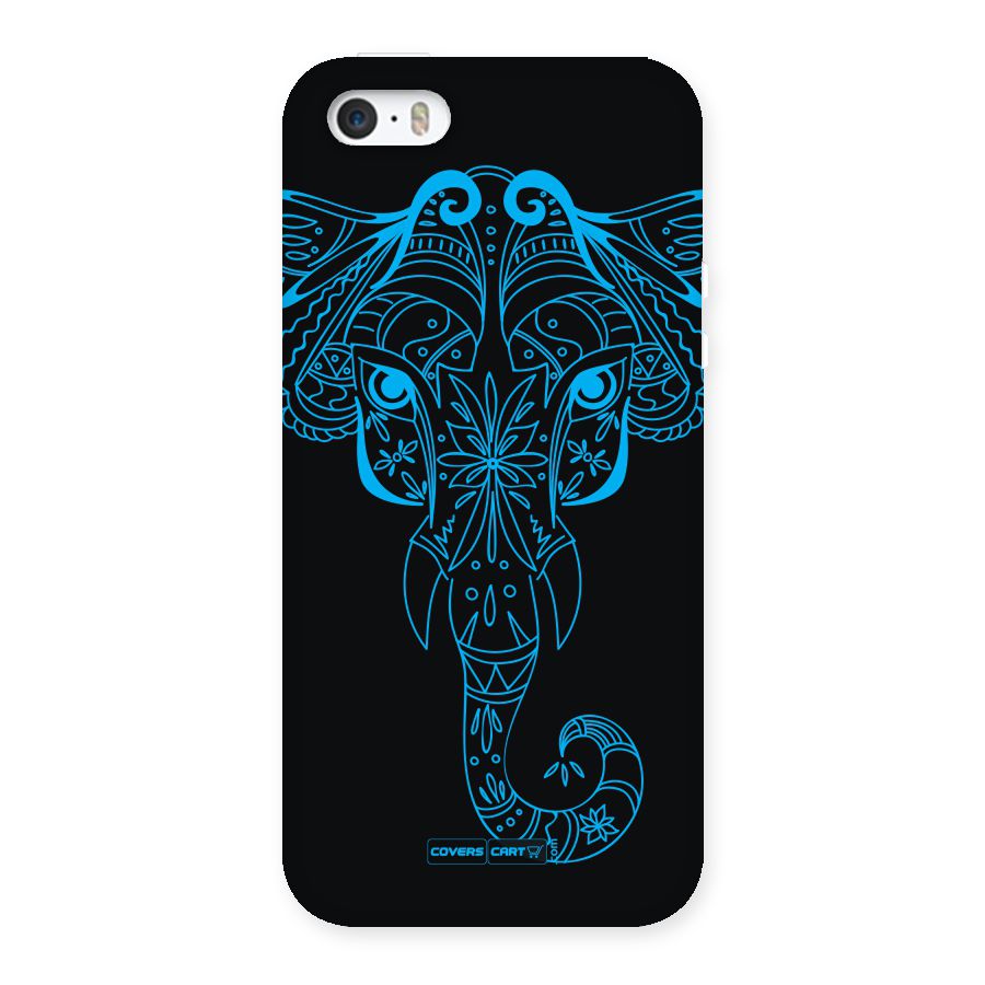 Blue Elephant Ethnic Back Case for iPhone SE