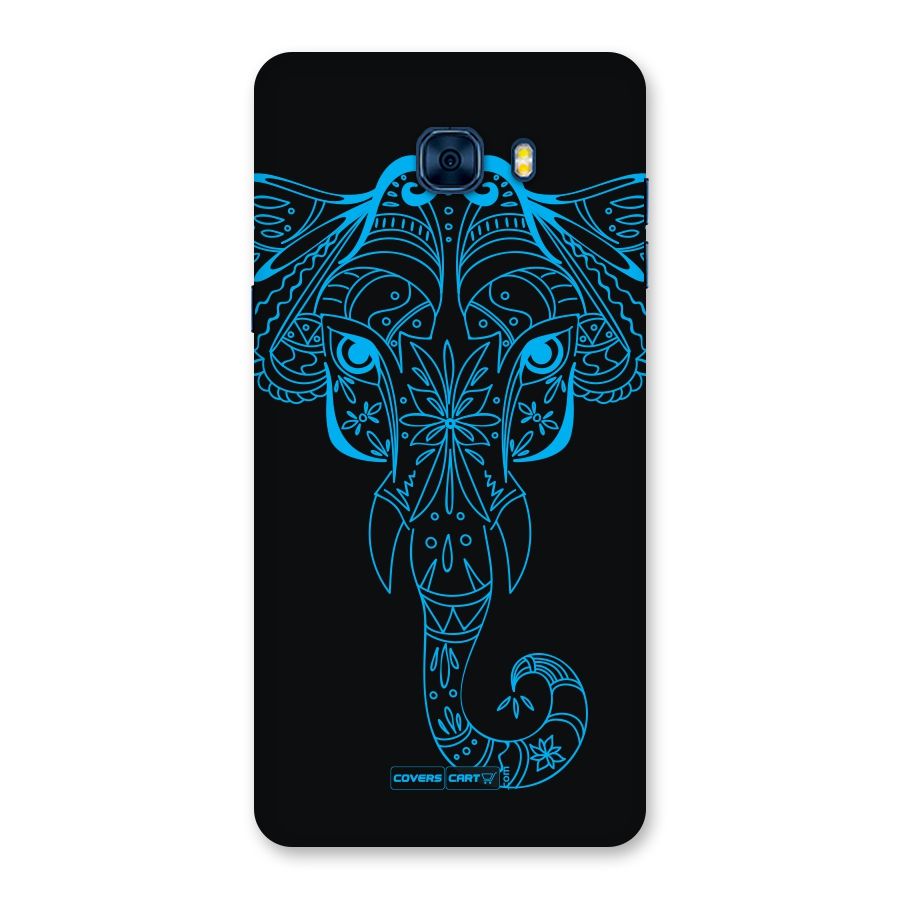 Blue Elephant Ethnic Back Case for Galaxy C7 Pro