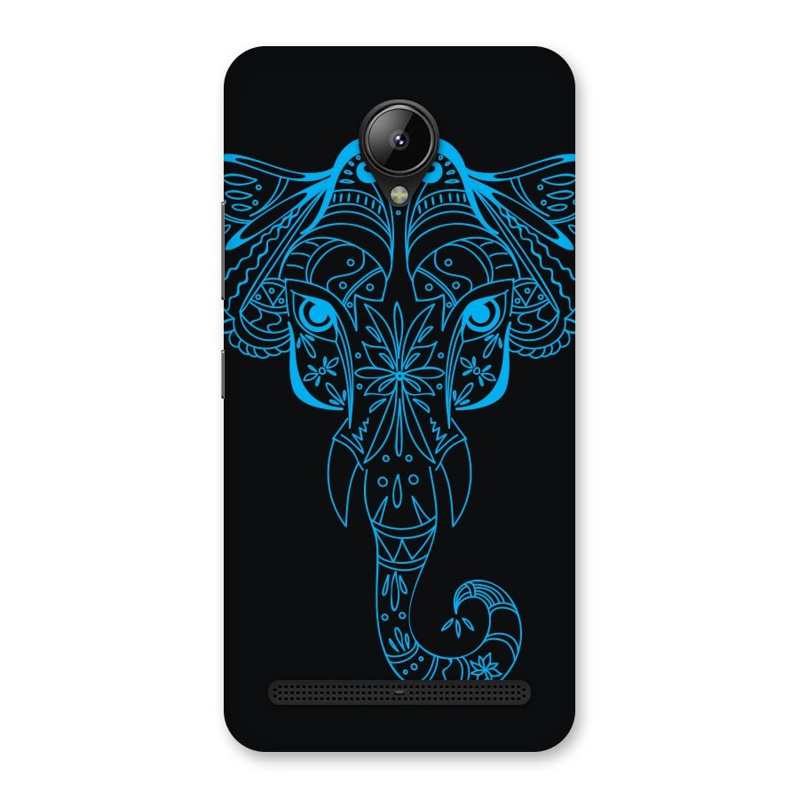Blue Elephant Ethnic Back Case for Lenovo C2