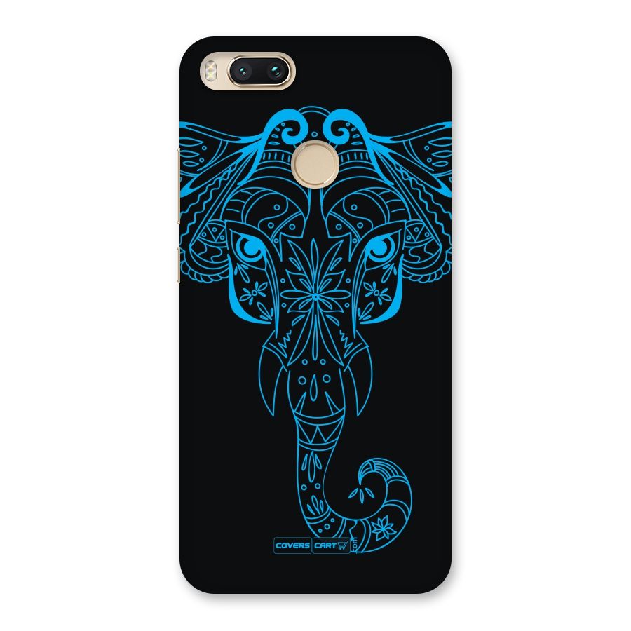 Blue Elephant Ethnic Back Case for Mi A1