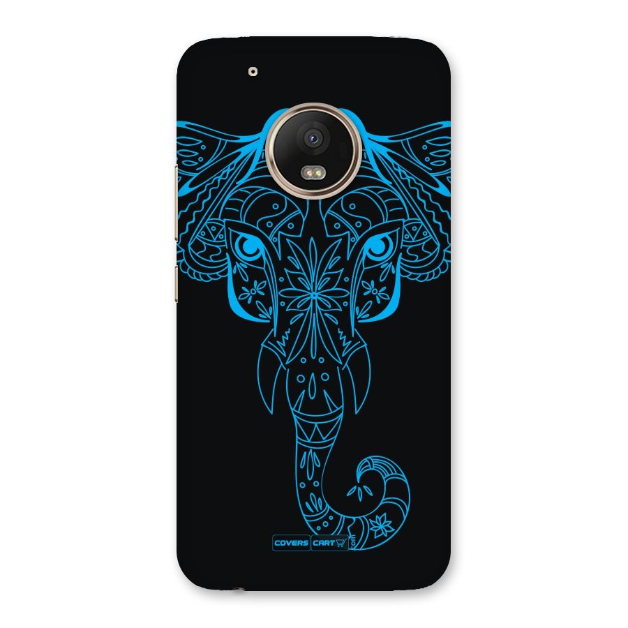 Blue Elephant Ethnic Back Case for Moto G5 Plus