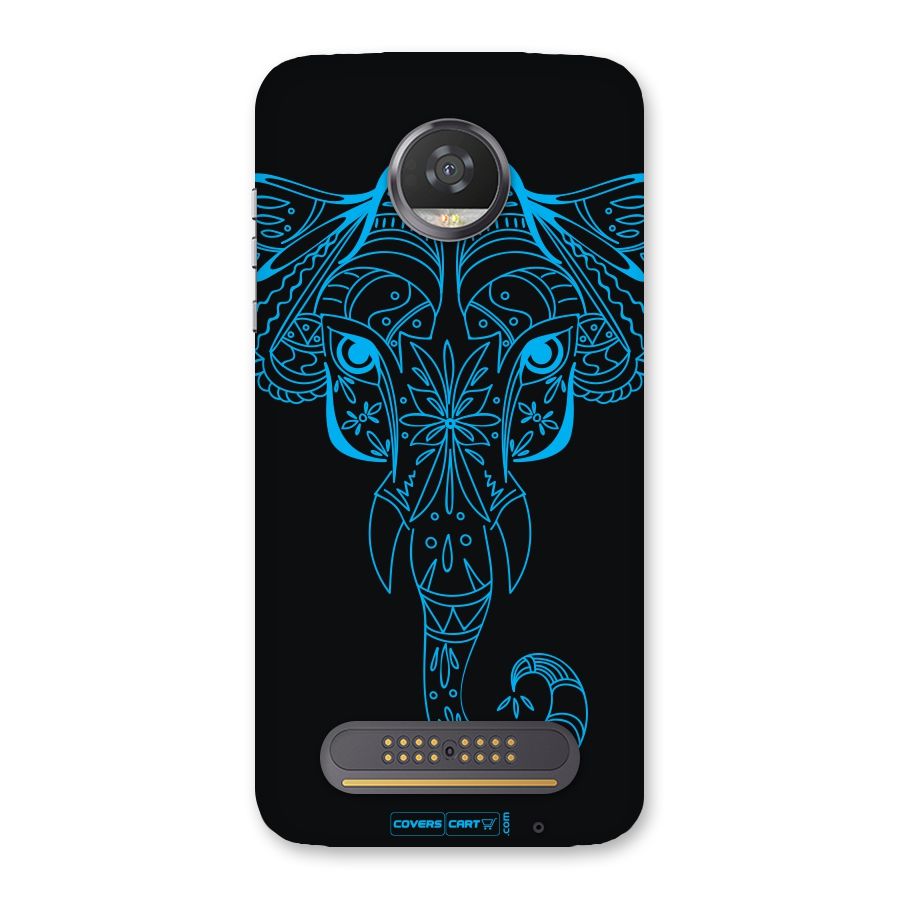 Blue Elephant Ethnic Back Case for Moto Z2 Play