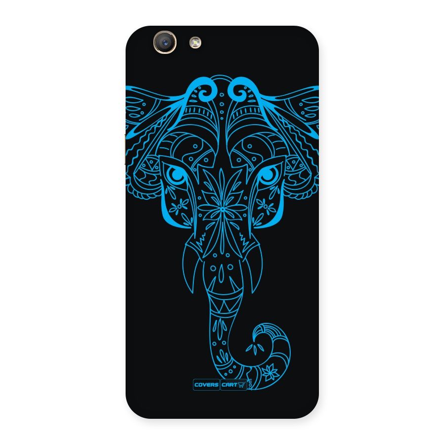 Blue Elephant Ethnic Back Case for Oppo F1s