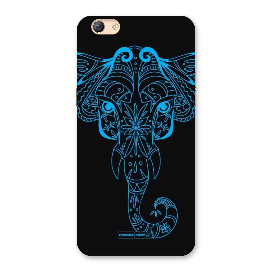 Blue Elephant Ethnic Back Case for Oppo F3 Plus