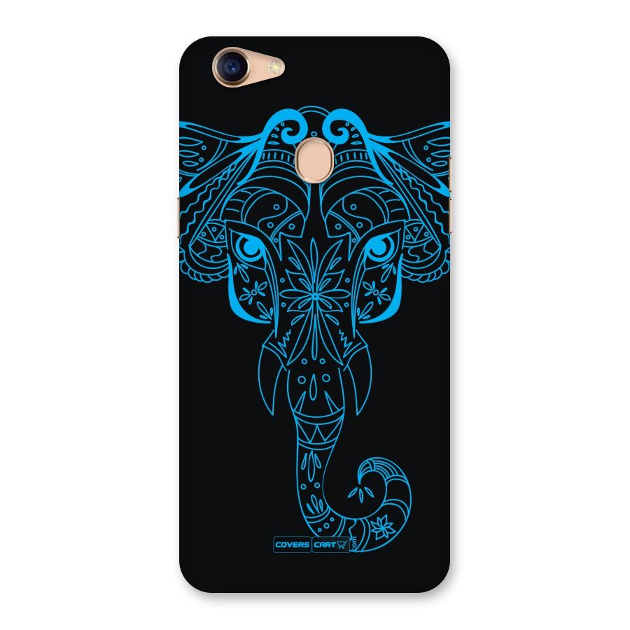 Blue Elephant Ethnic Back Case for Oppo F5