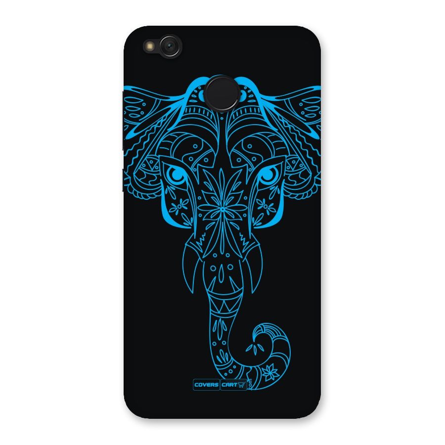 Blue Elephant Ethnic Back Case for Redmi 4
