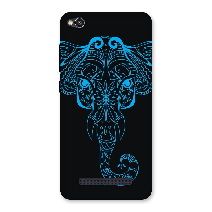 Blue Elephant Ethnic Back Case for Redmi 4A
