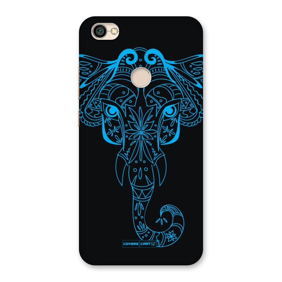 Blue Elephant Ethnic Back Case for Redmi Y1 2017