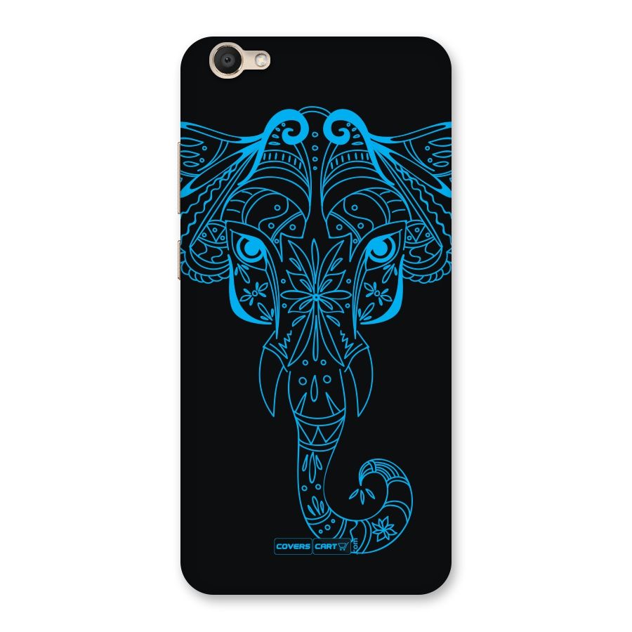 Blue Elephant Ethnic Back Case for Vivo V5