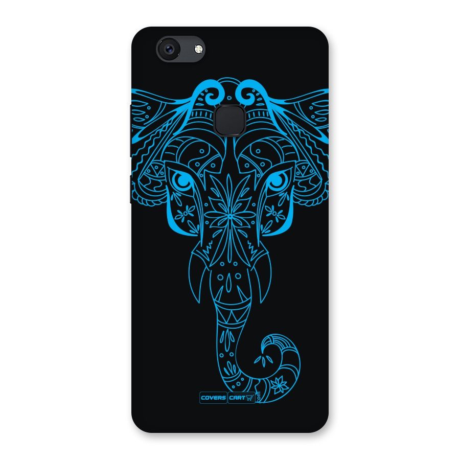 Blue Elephant Ethnic Back Case for Vivo V7 Plus