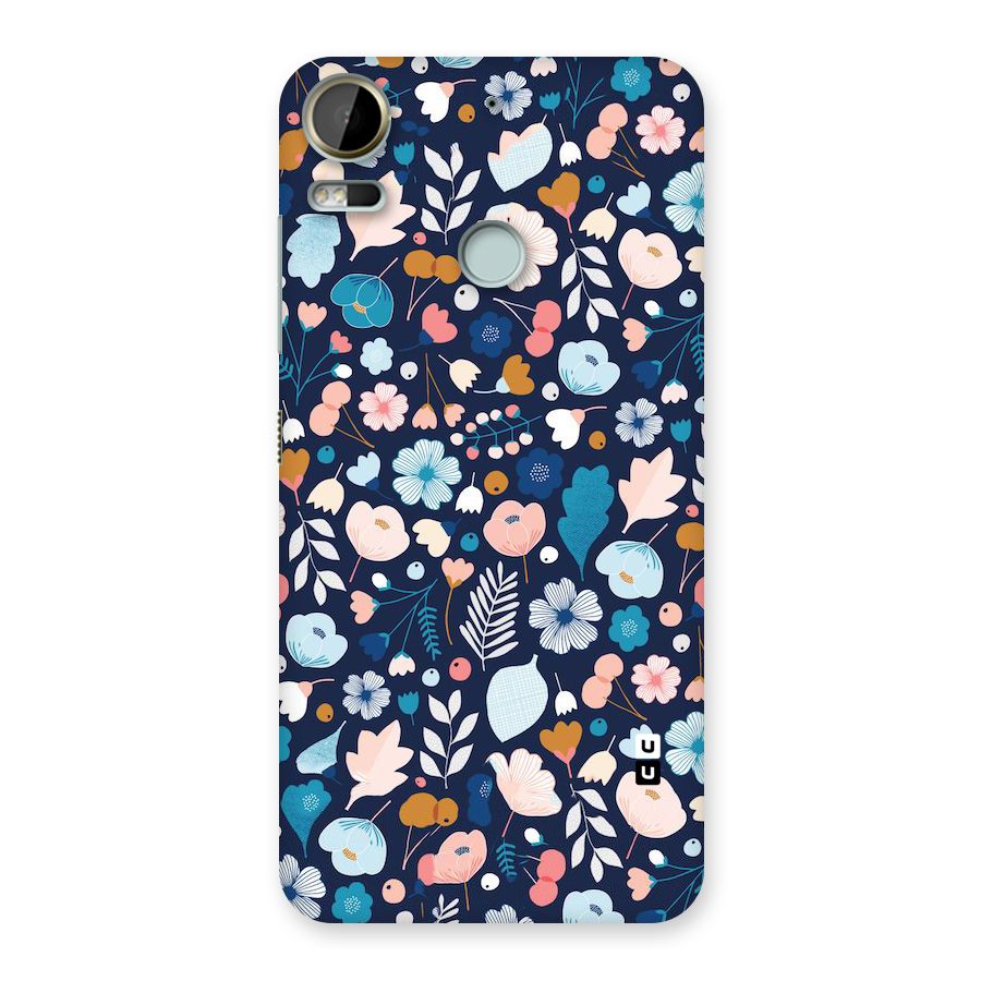 Blue Floral Back Case for Desire 10 Pro