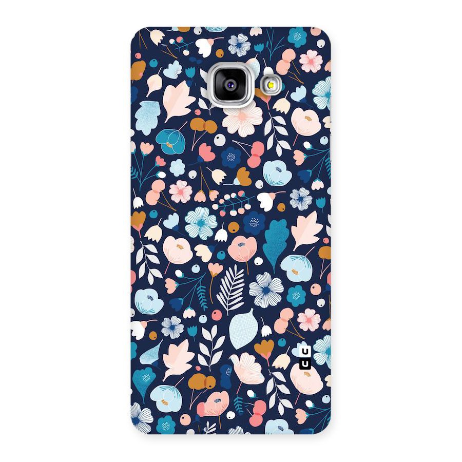 Blue Floral Back Case for Galaxy A5 2016