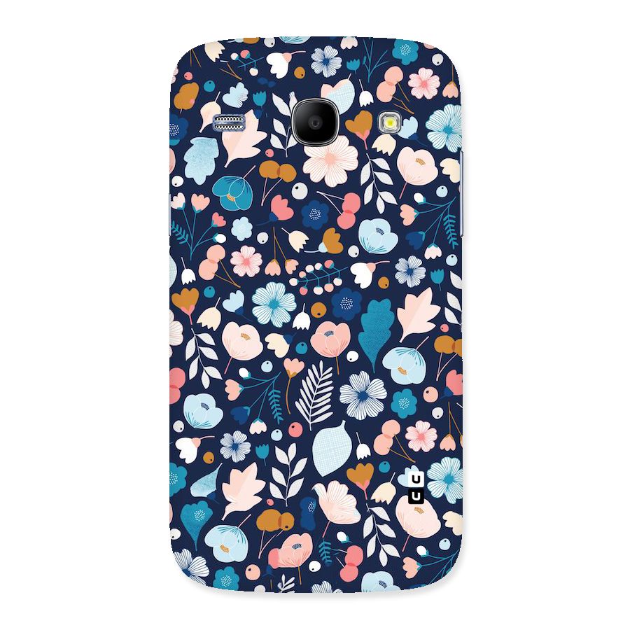 Blue Floral Back Case for Galaxy Core