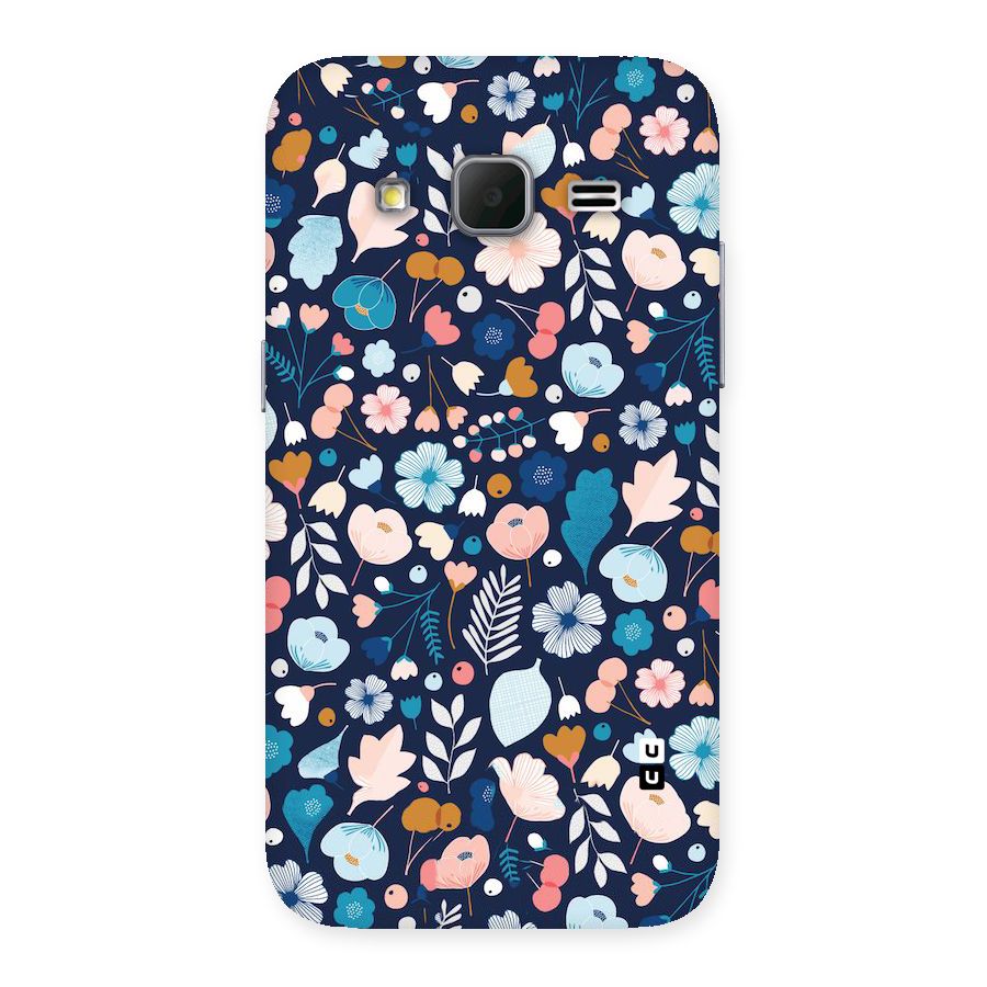 Blue Floral Back Case for Galaxy Core Prime