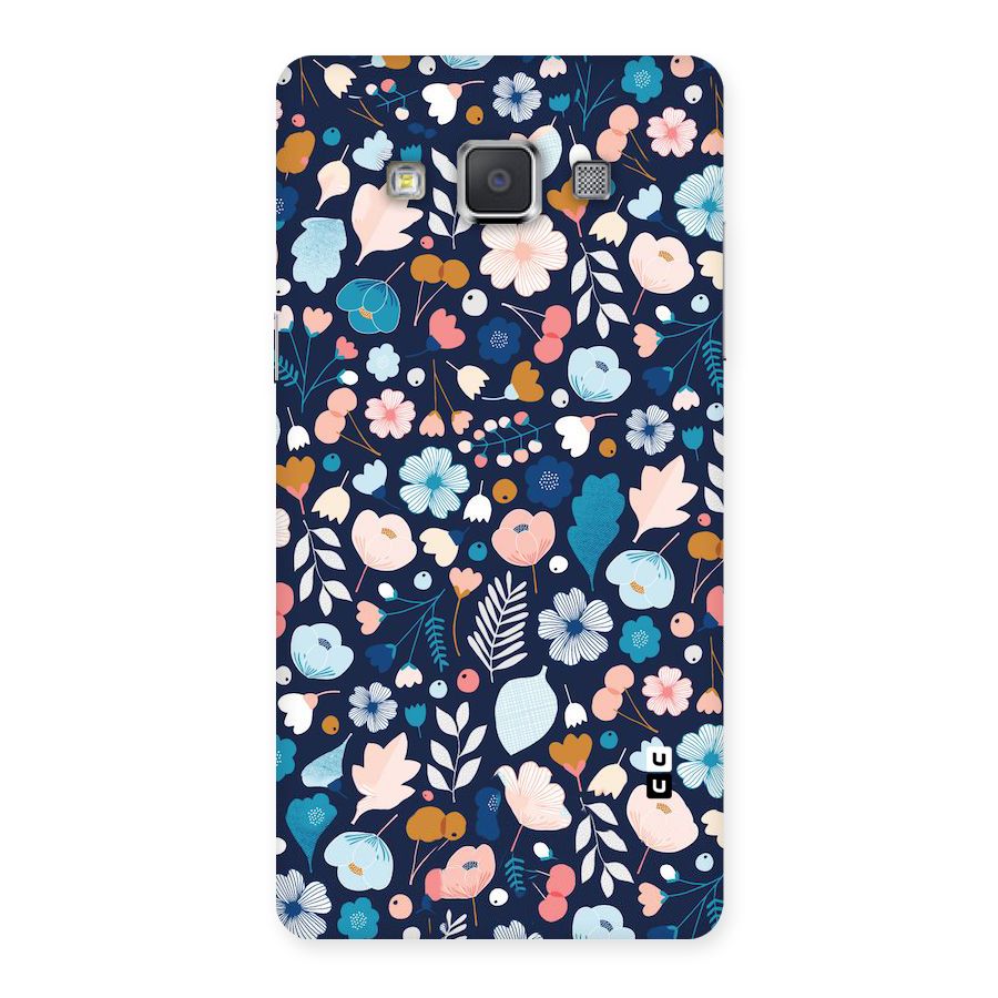 Blue Floral Back Case for Galaxy Grand 3