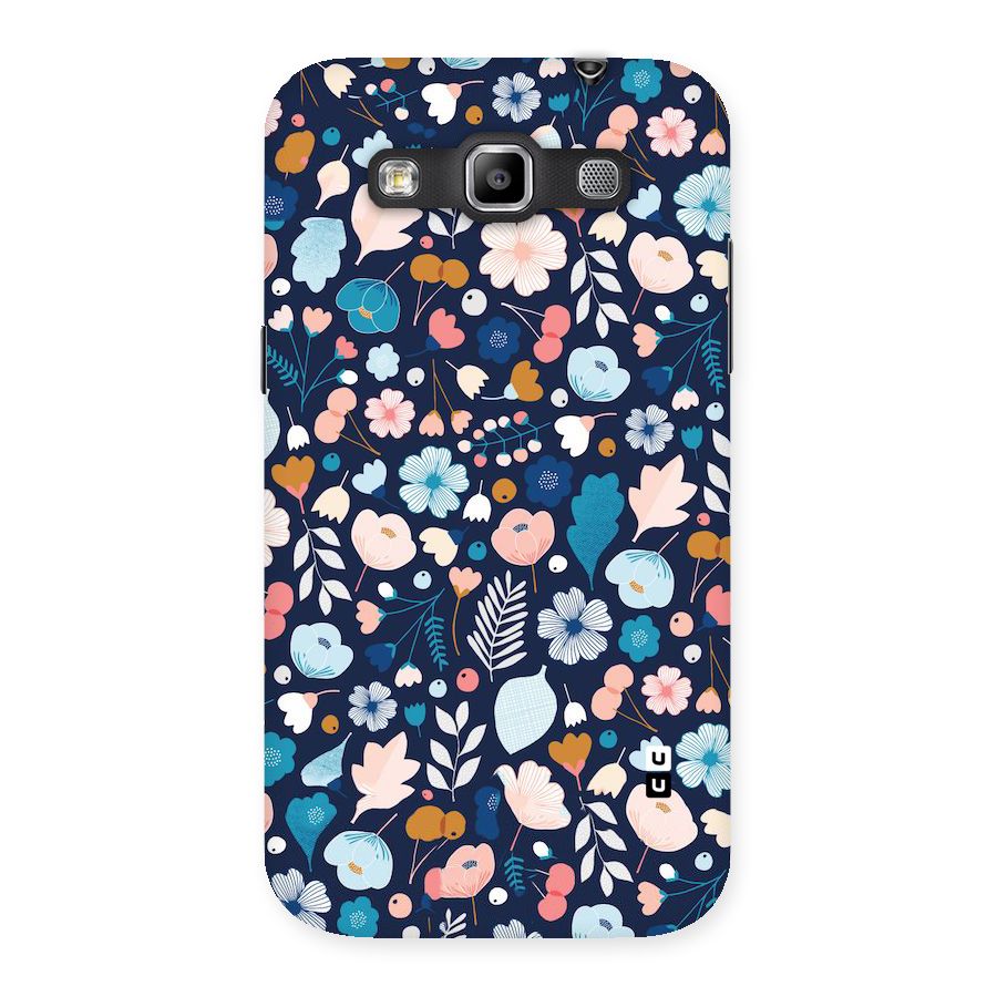 Blue Floral Back Case for Galaxy Grand Quattro
