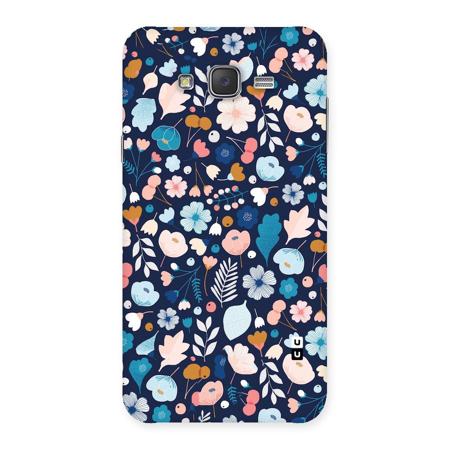 Blue Floral Back Case for Galaxy J7
