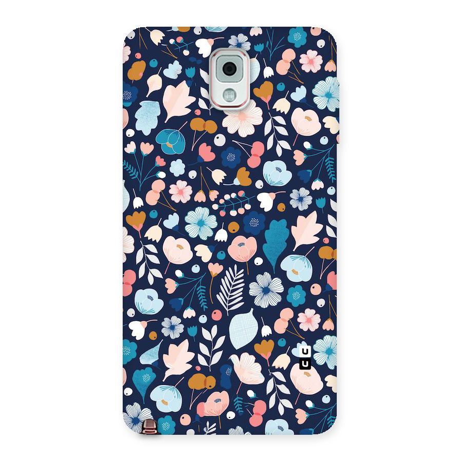 Blue Floral Back Case for Galaxy Note 3