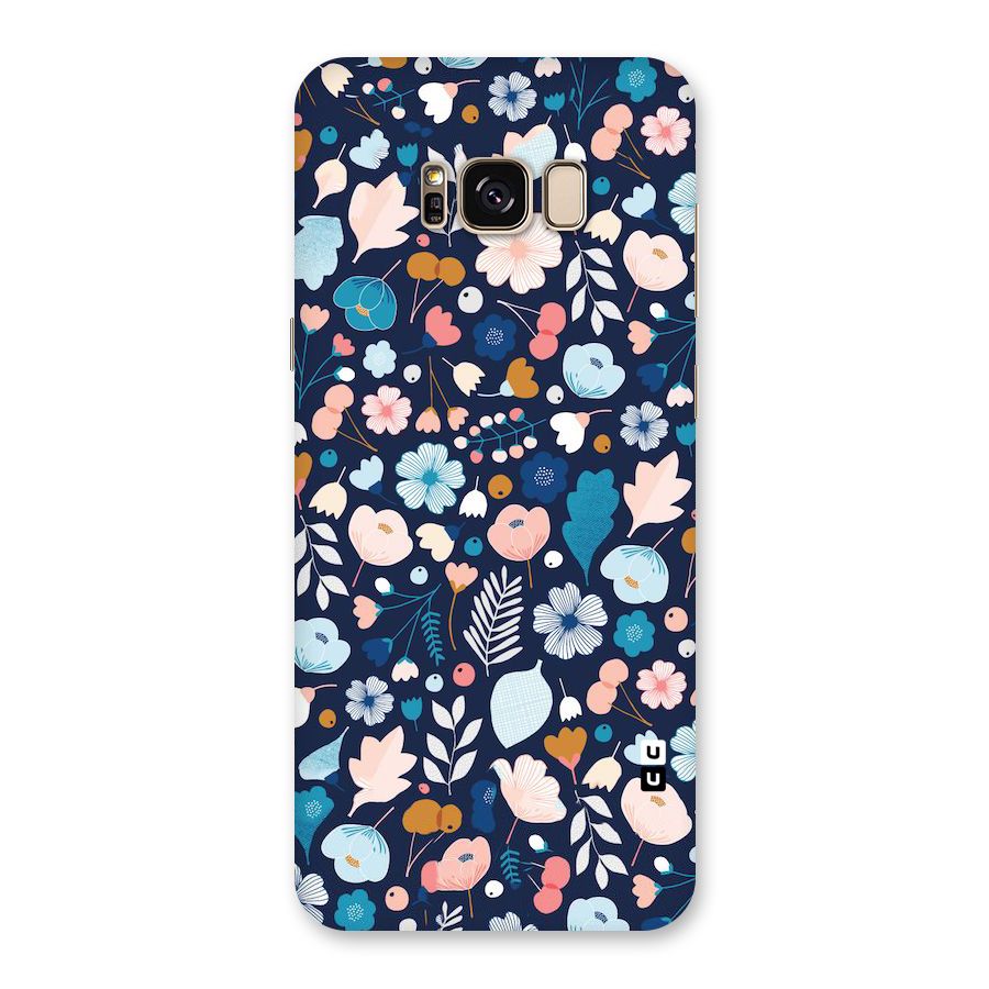 Blue Floral Back Case for Galaxy S8 Plus