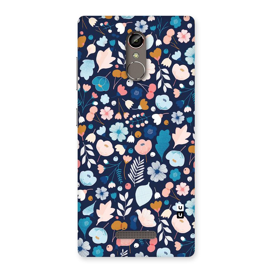 Blue Floral Back Case for Gionee S6s
