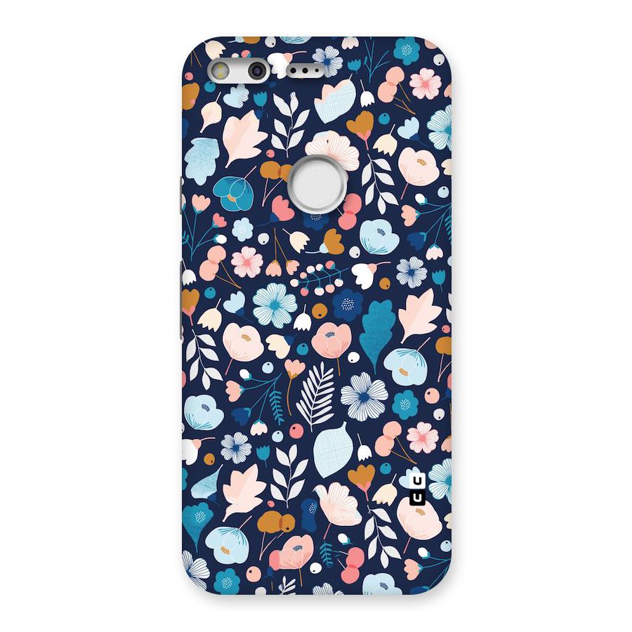 Blue Floral Back Case for Google Pixel