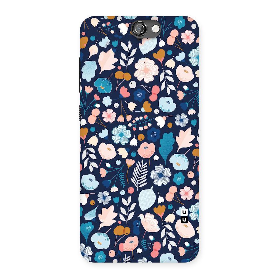 Blue Floral Back Case for HTC One A9