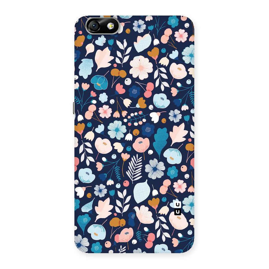 Blue Floral Back Case for Honor 4X