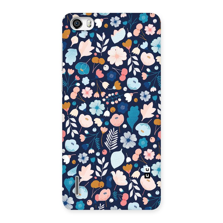 Blue Floral Back Case for Honor 6