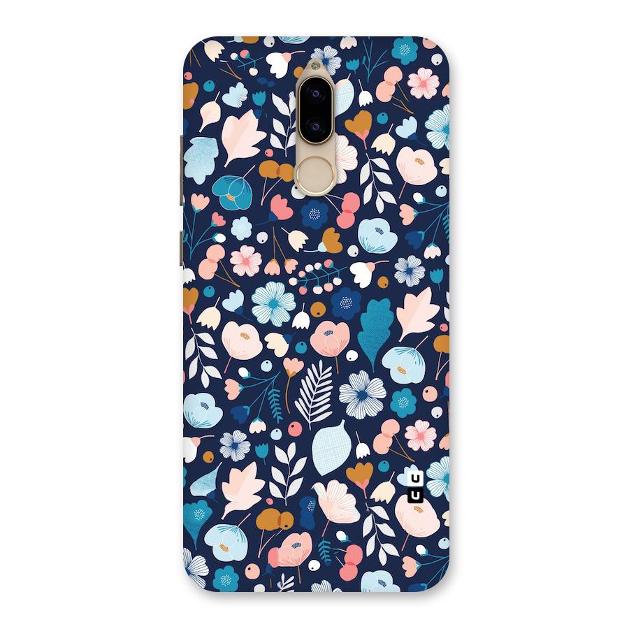 Blue Floral Back Case for Honor 9i